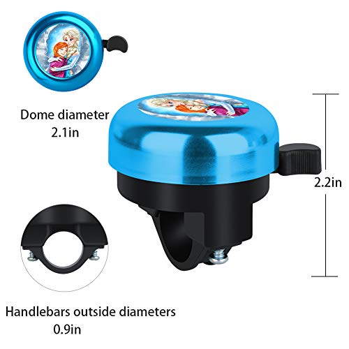 Cuwana Bike Bell Aluminum Frozen Elsa Princess Minnie Stitch Cartoon Cute Bicycle Bell Loud Clear Sound Bike Accessories For Adults Kids Girls Boys Women #TOP3