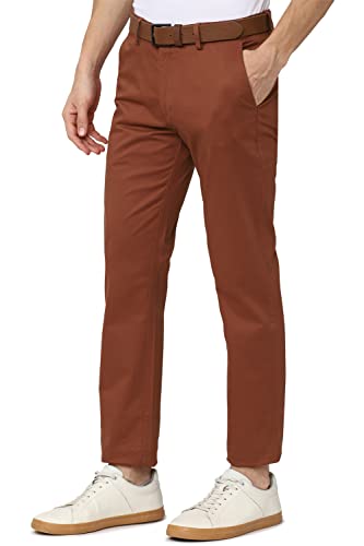 Image of Peter England Men Slim Casual Pants