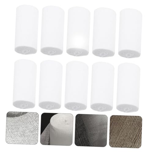 10 rollos de gasa para primeros auxilios 8x600cm venda conformadora para cuidado de heridas de emergencia y uso de entrenamiento miniatura 6
