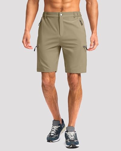 Image of G Gradual Men's Hiking Cargo Shorts 9 inch Quick Dry Lightweight with 4 Pockets