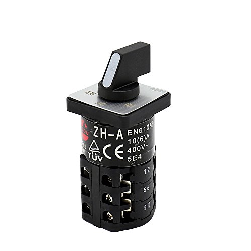KEDU ZH-A came rotative Interrupteur le changement à trois plis sur le Interrupteurs pour les machines électriques et commercial d'équipement industriel 125V / 18A 250V / 12A Cover