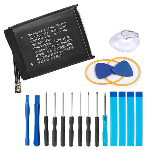 SHAWOROCE Battery A2327 Compatible with Apple iWatch Watch Series 6 S6 44mm GPS + Cellular A2292 A2294 A2376 Rechargeable Li-Ion Li-Polymer Battery 3.85V 303.8 mAh (S6-44mm-A2327)