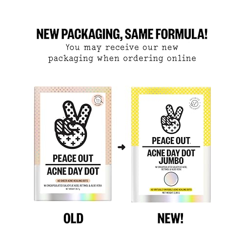 PEACE OUT Acne Day Dot Sheer Hydrocolloid Pimple Patches (40 count) — view 2
