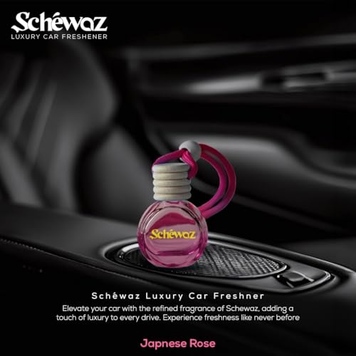 Image of SHIVAJI Wild Berry Car Hanging Perfume with Wooden Cap,Pack of 1 (10ml, JapaneseRose)
