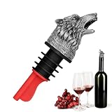 Weinbelüfter mit Wolfskopf, Ausgießer – Weinausgießer, Schnapsausgießer, Tier-Design, sicherer Weindiffusor, Belüfter, verbessert Likör-Ausgießer für Whiskey Wein