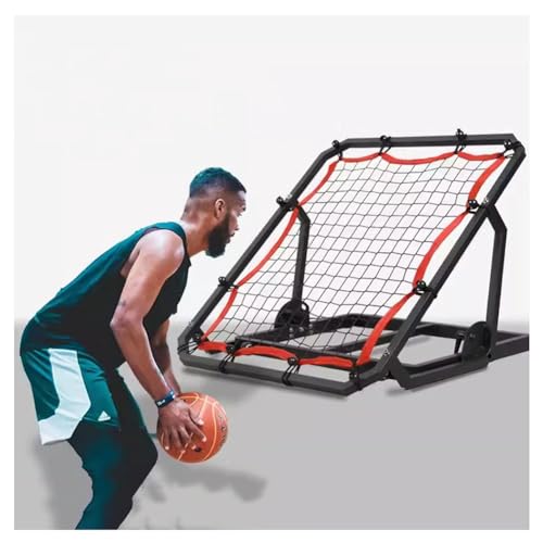 zktoermn Soccer Springback Net Rebounder, Volleyball/Water Polo/Tchoukball Return System Multi Angle Adjustment for Kids Teens & All Ages
