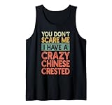 cane crestato cinese chinese crested dog retro divertente canotta