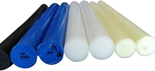 Barra de varilla redonda de nailon PA6 de 5-300MM, color blanco, negro, azul, paquete de 330MM/13" (Azul 35mm)