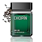 Dynamische, schwer fassbare Reichweite – CHOPIN Op.25 ist vielseitig wie der Mann, der es trägt. Deshalb vereint es reichhaltigen Schwarzen Pfeffer, Zitrone, Zedernholz und holzige, an Wald erinnernde Noten.