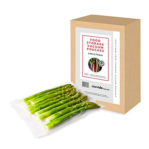 SousVideTools Box of 500-140x170mm Food Storage Vacuum Pouches