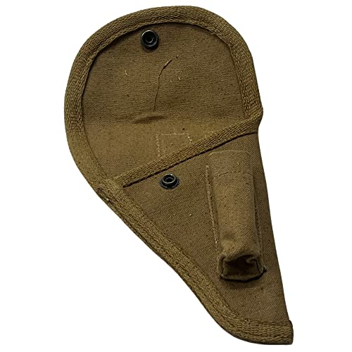 Warreplica Canvas Holster for Walther PPK – Khaki Reproduction – Authentic WWII Collector’s Gear for Display, Historical Reenactment, Military Costume, Tactical Props