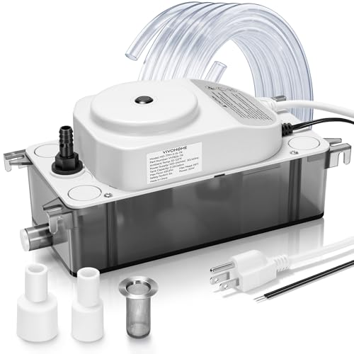 VIVOHOME 100V-240V 65 GPH HVAC Condensate Pump with Automatic Safety Alarm