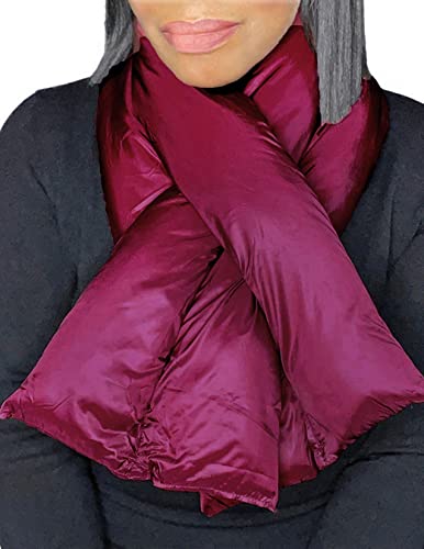 Woke Creations Padded Oblong Nylon Pull-through Puffer Scarf