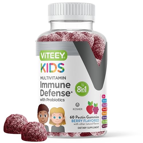 Viteey Kids Multivitamin Gummies with Probiotics - 8-1 Kids Vitamins Gummy