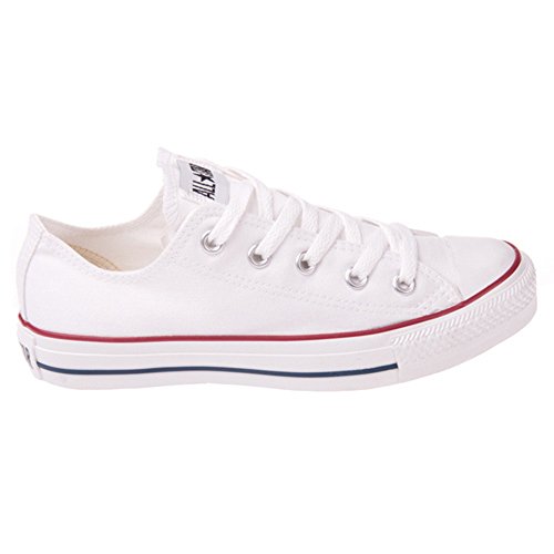 Converse Unisex Chuck Taylor All Star Low Top Optical White/White/White Sneakers - 9 B(M) US Women / 7 D(M) US Men