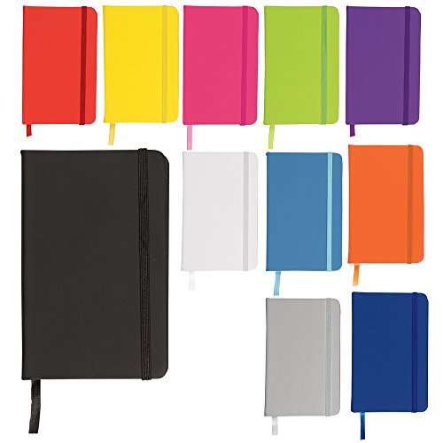eBuyGB A4 Coloured Hardback Lined Paper Notebook, Blue, Pack of 1 - Image 3