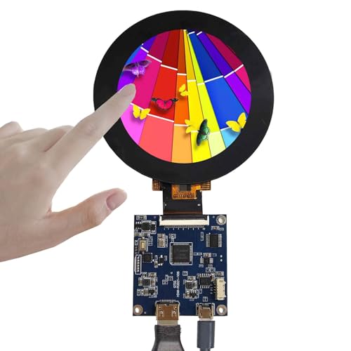 Image of 2.8 inch 480X480 IPS MIPI 330nit Circle LCD Touch Screen | and 40 pins H /D Controller Board