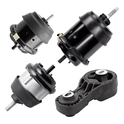 4Pcs Engine Motor Mount and Transmission Mount Kit Replacement for 2009-2019 Traverse/Saturn/Enclave /Acadia 3.6L Automatic, Replaces A5548HY A5549HY A5444 A5458HY