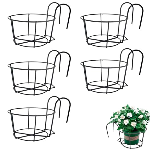 SHMLY Geländer Blumentopfhalter, 5 Stück Blumentopfhalter Pflanzen,...