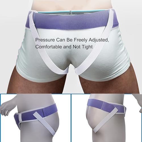 Faja para Hernia Inguinal para Hombre con 2 Almohadillas de Compresión miniatura 4