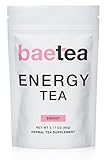 Baetea Energy Tea: Loose Leaf, 25 Servings, with Stimulating & Energizing Guarana, Ultimate Way to Re-Vitalize & Focus The Mind