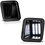 VIPMOTOZ Full LED Smoked Lens License Plate Light Tag Lamp Housing Assembly Replacement Pair For 2017-2022 Ford F-250 F-350 F-450 Super Duty Pickup Truck - 6000K Diamond White, 2-Pieces