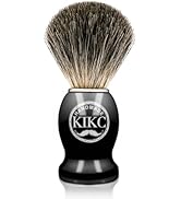 Hand Crafted Pure Badger Shaving Brush for Wet Shave, Soft Bristle, Wood Handle Black Color, Best...