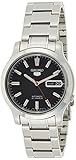 Schwarzes Zifferblatt Seiko Herren-Armbanduhr SNK795K1S Edelstahl Analog mit schwarzem Zifferblatt