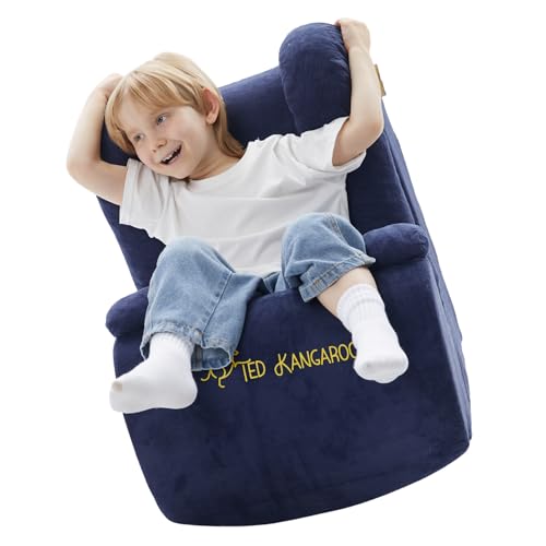 TED KANGAROO Sideways Rocker | Sensory Rocking Chair for Kids | Patented Lateral-Rocking Foam Sensory Chair | Deep Pressure Hug Design with Washable Cover