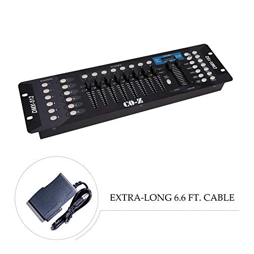 Co-Z 192 Dmx 512 Stage Dj Light Controller Lighting Mixer Board Console For Light Shows, Party Disco Pub Night Club Djs Ktv Bars And Moving Heads #TOP4