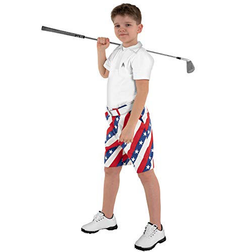 Royal & Awesome Kids Bright Funky and Funny Golf Shorts2