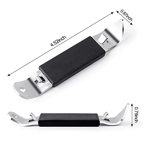 Beature 4 Pieces Magnetic Bottle Openers, Can Openers Can Tappers, Classic Portable Stainless Steel Opener For Beers Cans Beverages, Suitable For Camping And Traveling #TOP1