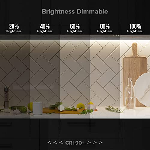 Image of BTF-LIGHTING FCOB COB LED Strip Light Super Bright Natural White 4000K | DC24V 16.4FT Dimmable CRI90+ Flexible LED Tape Light with Remote & Power Adapter for Bedroom Kitchen Home Indoor DIY Lighting
