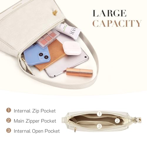 Image of Missnine Purses for Women, Shoulder Bag Small Handbags Vegan Leather Underarm Bags Trendy Hobo Cute Clutch Purse