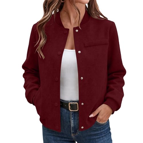 Blousons bomber à manches longues veste de baseball et cardigan zippé femme