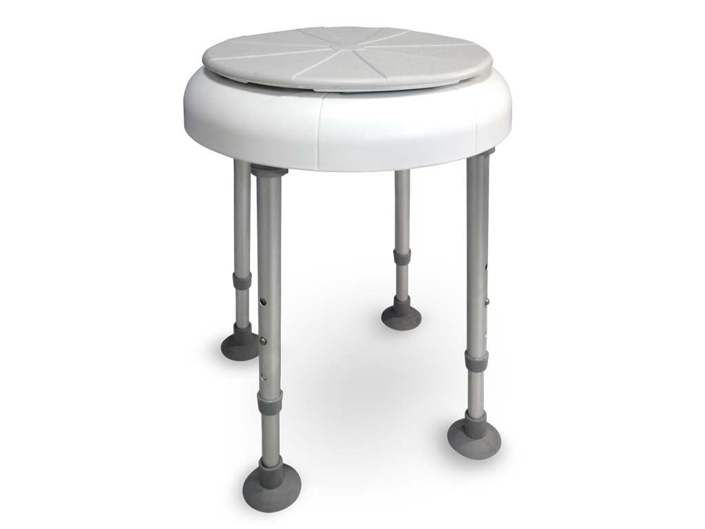 Drive Medical, drehbare Sitzfläche Duschhocker Delphi, weiß