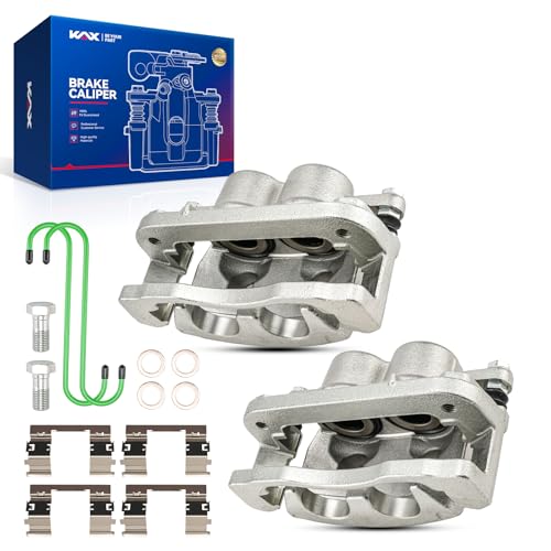 Image of KAX Disc Brake Caliper Assembly Fit for Chevrolet /GMC-Silverado 1500 /Sierra 1500 /Tahoe /Suburban /Silverado 1500 LD /Yukon /Suburban 1500 /Yukon XL /XTS, 18P4918A+18P4919A Brake Caliper, Front Side
