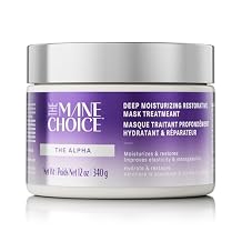 The Mane Choice The Alpha Hair Mask, Green Tea & Carrot Mask Treatment, 12 oz, Deep Moisturizing & Restorative, Anti Frizz, Helps Restore Dry, Damaged Hair, Paraben & Sulfate Free