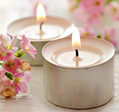 Image of EIN SOF Tea Lights Candles Set of 30 Pcs - 9 Hours Burning Time Tealight for Home Decor, Jumbo Size White T Light Items for Diwali Decoration, Unscented Natural Wax Long Lasting Candle