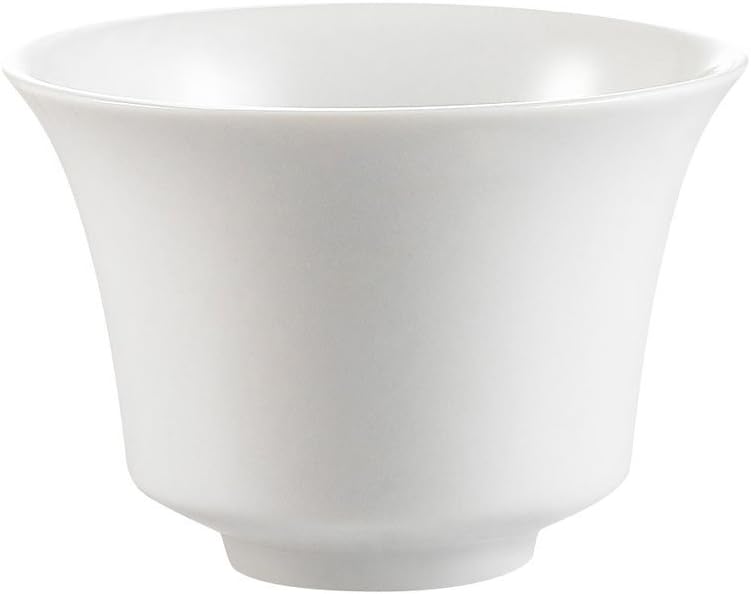 CAC China CTY-C8 Citysquare 3-1/4-Inch 4-Ounce Super White Porcelain Round Cup - 1 Each