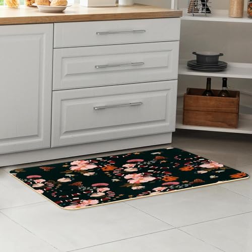 Tapete de cocina de diseño elegante VAPOKF alfombras de alta resistencia lavables 7