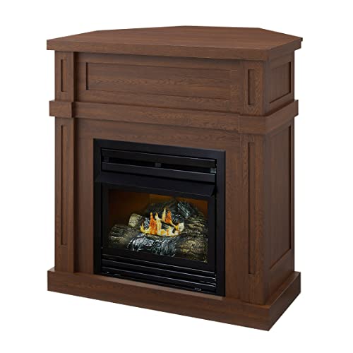 36 Vent Free Dual Fuel Gas Fireplace Harvest Oak