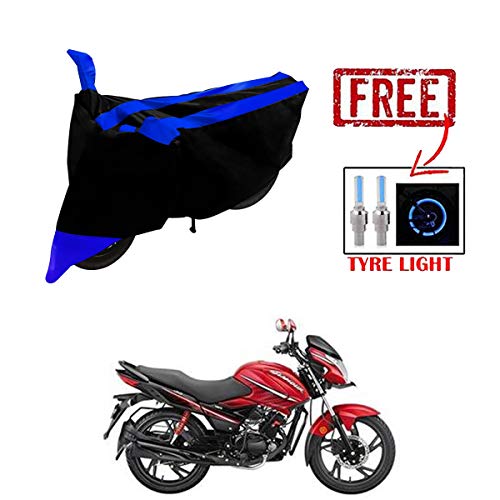 Image of Kandid Blue & Black Water Resistant Bike Cover for Hero Glamour I3S