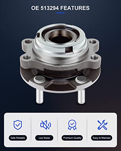 Image of ECCPP Front Wheel Hub Assembly for 2013 Altima S Coupe L4 2.5L 2008 2009 | 2010 2011 2012 Altima L4 2.5L 2007 Altima L4 2.5L W /ABS 513294
