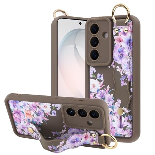 Coque Samsung S26 5G OOK violette en TPU antichoc de 16 cm avec dragonne pratique
