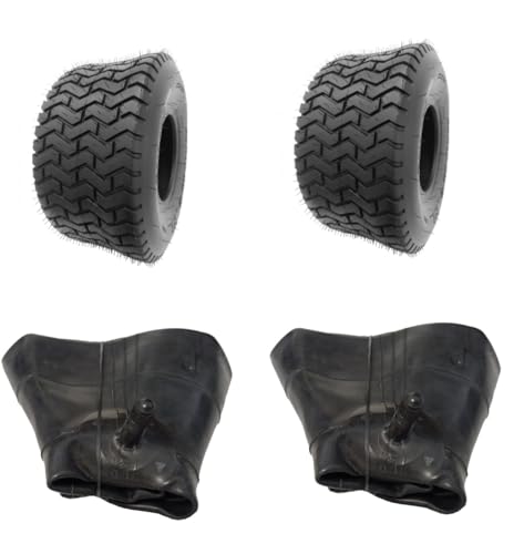 Narubb 2 X Tubi + 2 X 18 X 8,50 – 8 Profilo Lg02, Dimensioni 18 X 8,50 – 8 Pneumatici Per Trattori Tosaerba, Pneumatici Da 8 Pollici, 18 X 8,5 – 8, 18