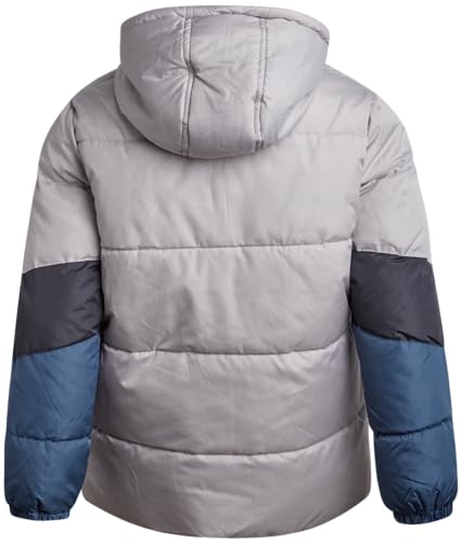 Image of iXtreme Boys Puffer Jacket - Wind & Water Resistant Soft Fleece Lined Warm Winter Jacket for Boys with Winter Hat