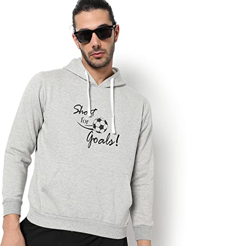 Image of CAHOOT Men's Printed Sweatshirt Regular Fit for Casual Wear | Full Sleeve | Cotton | Stylish Sweatshirt Crafted with Comfort Fit and High Performance for Everyday We
