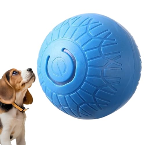スマートジャンピングボール 犬用 - 充電式 自動 鳴き声 付き ジャンピング ボール - 電子 パピー おもちゃ 小型 中型 大型 犬 用 - 噛むトレーニング運動用