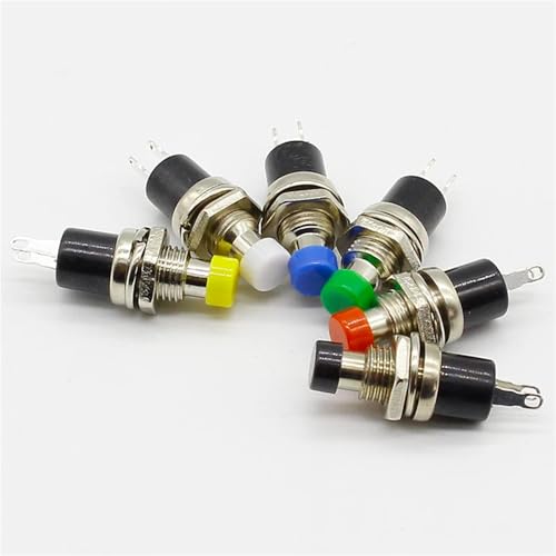 Interrupteur à bouton-poussoir momentané 7mm idéal pour domotique et simulation de conduite